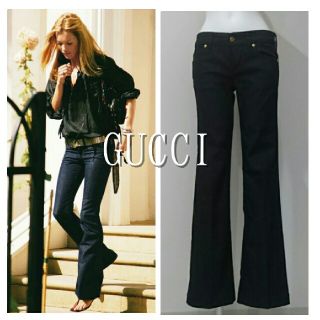 Gucci - GUCCI♥美シルエット♡濃紺デニムパンツの通販 by serina