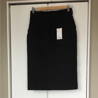 ハイク(HYKE)の【美品】HYKE ベイカータイトスカートsize1☆ブラック(ひざ丈スカート)