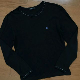 バーバリー(BURBERRY)の美品 BURBERRY BLACK LABEL 長袖クルーネックカットソー 2(Tシャツ/カットソー(七分/長袖))