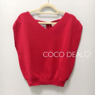 ココディール(COCO DEAL)の【美品】COCO DEAL前後V開きニット♡(ニット/セーター)