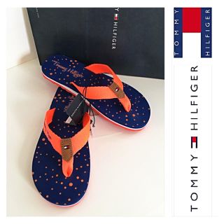 トミーヒルフィガー(TOMMY HILFIGER)の新品タグ付【トミーヒルフィガー】ビーチサンダル(ビーサン) 【21.5cm】(サンダル)