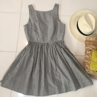 アメリカンアパレル(American Apparel)の新品未使用❤️アメアパ ストライプワンピース(ひざ丈ワンピース)