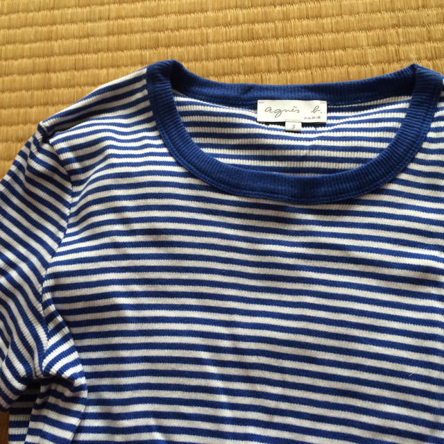 agnes b.(アニエスベー)のボーダーリブ レディースのトップス(Tシャツ(半袖/袖なし))の商品写真