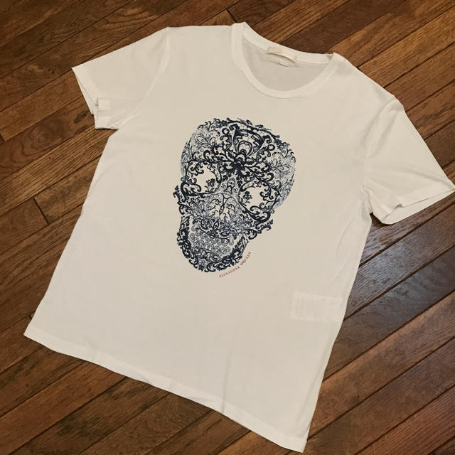 Alexander McQueen(アレキサンダーマックイーン)の美品 マックイーンスカルＴシャツ ペイズリー メンズのトップス(Tシャツ/カットソー(半袖/袖なし))の商品写真