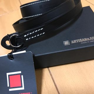 アルティザン(ARTISAN)の新品未使用 アルチザン&アーティスト 本革製カメラストラップ ブラック(フィルムカメラ)