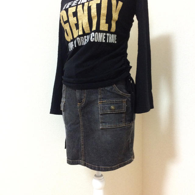 Avail(アベイル)のデニム素材 ミニスカート レディースのスカート(ミニスカート)の商品写真