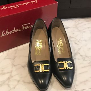 サルヴァトーレフェラガモ(Salvatore Ferragamo)の正規品フェラガモ ガンチーニ パンプス ローファー風(ハイヒール/パンプス)