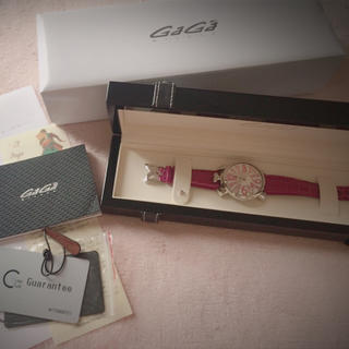 ガガミラノ(GaGa MILANO)のガガミラノ 時計 ピンク(腕時計)