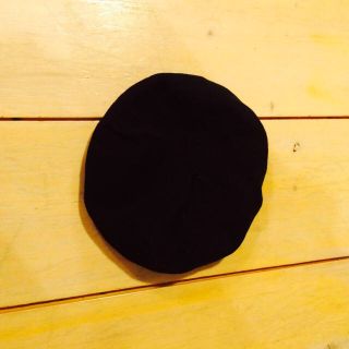 ブラック コットンベレー(ハンチング/ベレー帽)