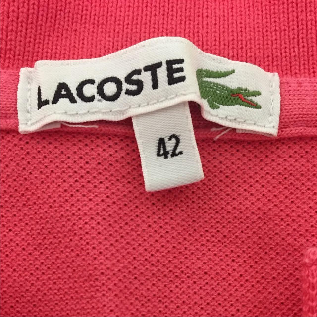 LACOSTE(ラコステ)のラコステ ピンク ポロシャツ レディースのトップス(ポロシャツ)の商品写真