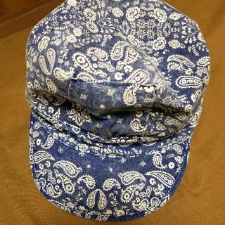 ロデオクラウンズ(RODEO CROWNS)の美品！ロデオペーズリーワークキャップ(キャップ)