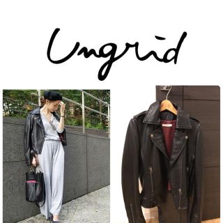 アングリッド(Ungrid)のYuka様専用 ungridラムレザーライダースジャケット(ライダースジャケット)