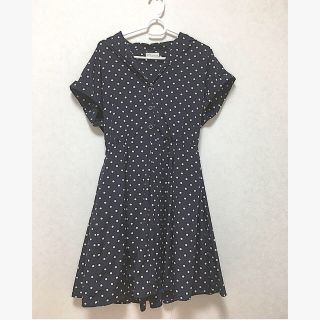 フラワー(flower)のvintage ドットワンピ(ひざ丈ワンピース)