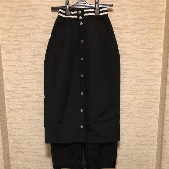 STYLENANDA(スタイルナンダ)の"STYLENANDA" 韓国ブランド メッシュスカート レディースのスカート(ロングスカート)の商品写真