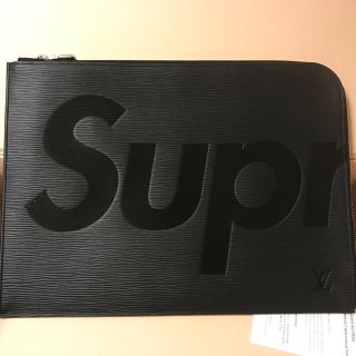 シュプリーム(Supreme)の【国内正規品】シュプリーム×ルイ・ヴィトン クラッチバッグ黒(その他)