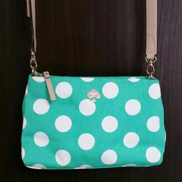 kate spade new york - 美品 ケイトスペード 水玉 ドット グリーン