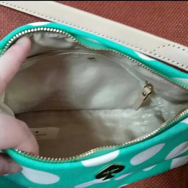 kate spade new york - 美品 ケイトスペード 水玉 ドット グリーン
