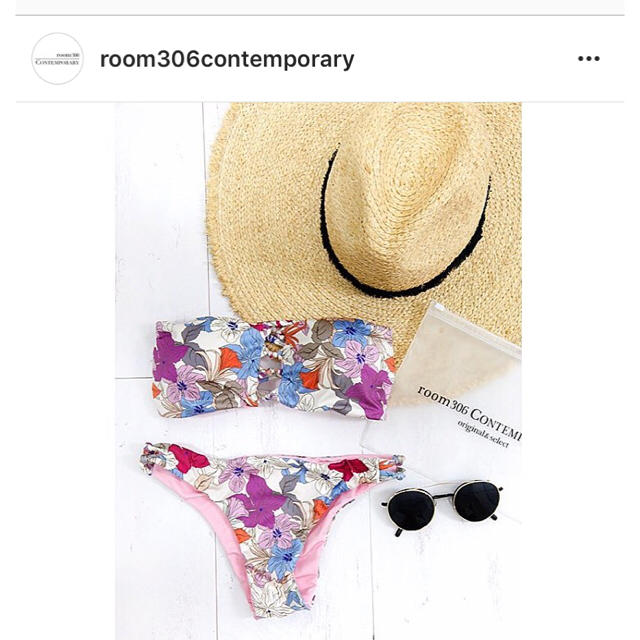 room306 CONTEMPORARY(ルームサンマルロクコンテンポラリー)のroom306♡フラワー柄ビキニ レディースの水着/浴衣(水着)の商品写真