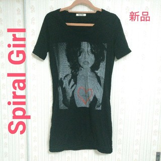 スパイラルガール(SPIRAL GIRL)の新品SpiralGirlロングTシャツ(Tシャツ(半袖/袖なし))