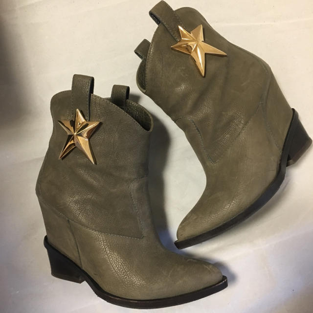 GIUZEPPE ZANOTTI(ジュゼッペザノッティ)のジュゼッペザノッティ☆ウェッジソール★ウエスタンブーツsize38 レディースの靴/シューズ(ブーティ)の商品写真