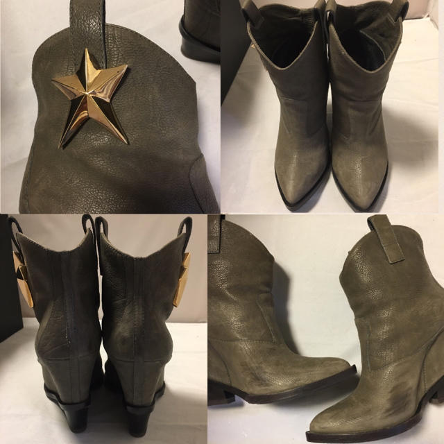 GIUZEPPE ZANOTTI(ジュゼッペザノッティ)のジュゼッペザノッティ☆ウェッジソール★ウエスタンブーツsize38 レディースの靴/シューズ(ブーティ)の商品写真