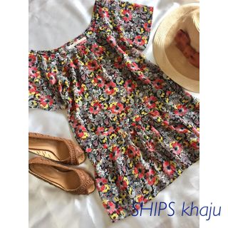 カージュ(Khaju)の◆美品♪◆SHIPS khaju◆ ふんわりシフォン花柄チュニック ◆F◆(チュニック)