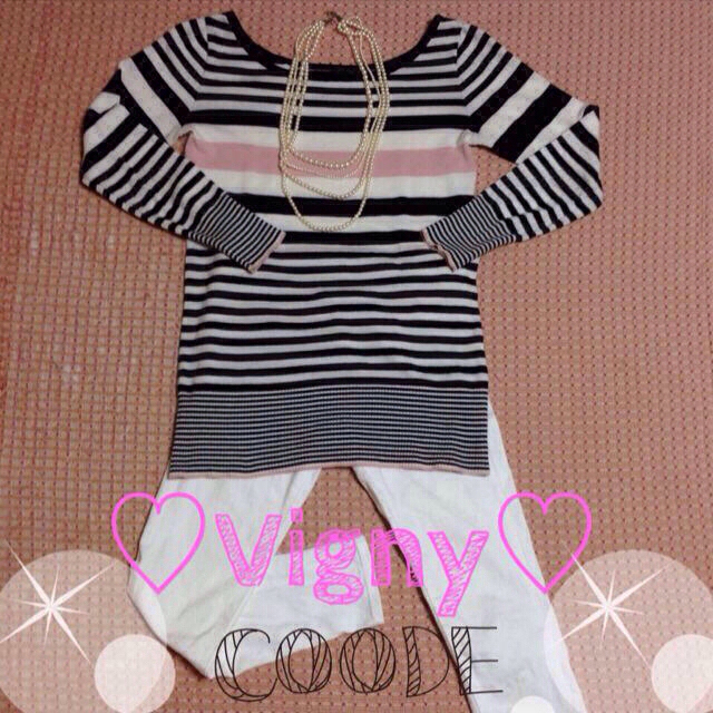 Vigny(ヴィニー)の♡Vigny ボーダーニット♡ レディースのトップス(ニット/セーター)の商品写真