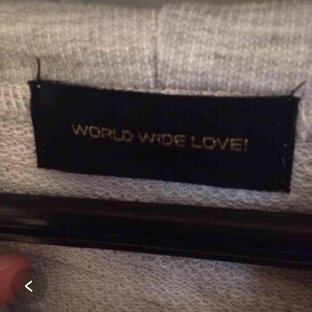 WORLD WIDE LOVE!(ワールドワイドラブ)のworld wide love パーカー  レディースのトップス(パーカー)の商品写真