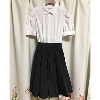 スナイデル(SNIDEL)のsnidel タグ付新品♡ ドッキングシャツワンピース☆(ひざ丈ワンピース)