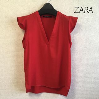 ザラ(ZARA)のZARA * フリルブラウス(シャツ/ブラウス(半袖/袖なし))