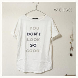 ダブルクローゼット(w closet)の▼W closet プリントTシャツ▼(Tシャツ(半袖/袖なし))