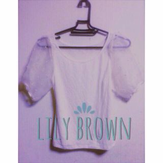 リリーブラウン(Lily Brown)のlily brownカットソー(Tシャツ(半袖/袖なし))