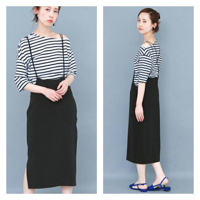 KBF - 【美品】KBF バッククロスハイウエストスカート