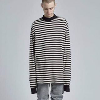 フィアオブゴッド(FEAR OF GOD)の新品未使用 FEAR OF GOD フィアオブゴッド ボーダー 最安値(Tシャツ/カットソー(七分/長袖))