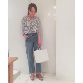 フラワー(flower)のflower❁︎vintagelike denim ～ビンテージライクデニム(デニム/ジーンズ)