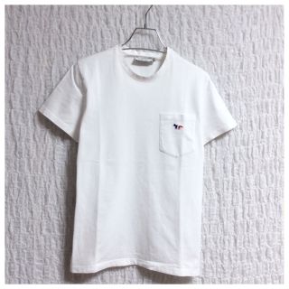 メゾンキツネ(MAISON KITSUNE')のメゾンキツネ トリコロールワッペン Tシャツ(Tシャツ(半袖/袖なし))