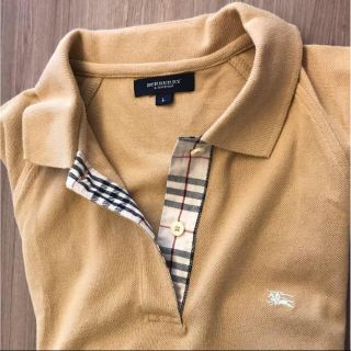 バーバリー(BURBERRY)の【美品!!】BURBERRY☆半袖ワンピース Ｌ(ひざ丈ワンピース)