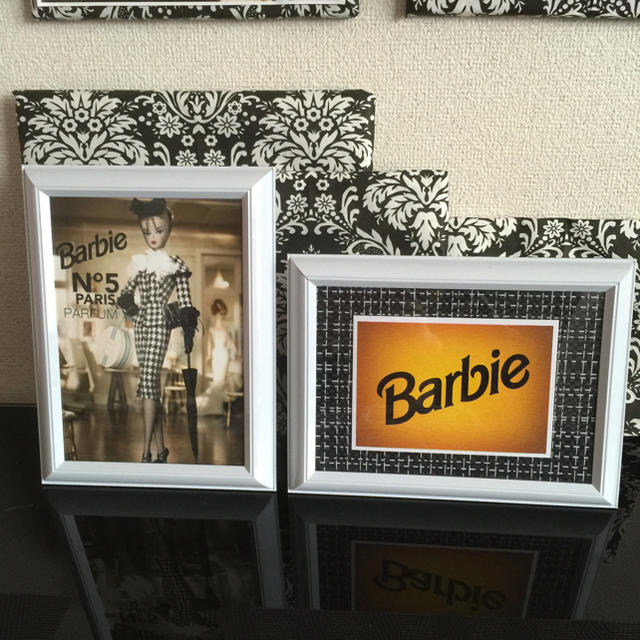 Barbie(バービー)のフォトフレーム  2点セット バービー シャネル インテリア/住まい/日用品のインテリア小物(フォトフレーム)の商品写真