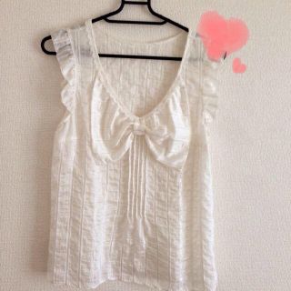 ジルバイジルスチュアート(JILL by JILLSTUART)の♡ジルおりぼんブラウス♡(シャツ/ブラウス(半袖/袖なし))