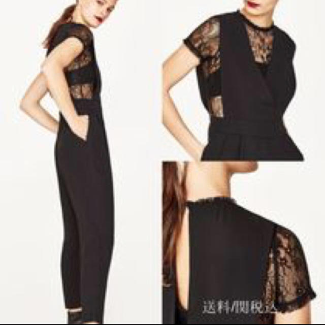 ZARA - ZARA♡コントラストレースオールインワンの通販 by ZARA - ZARA♡コントラストレースオールインワンの通販 by