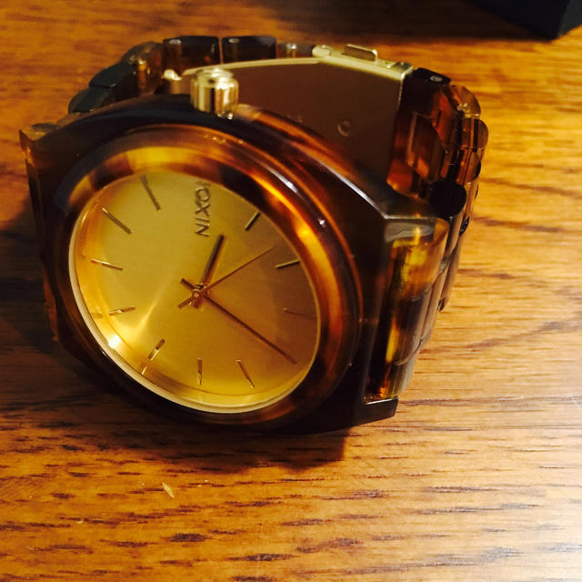 品質保証 …one様専用 NIXON タイムテラー べっ甲 GOLD 腕時計(アナログ)