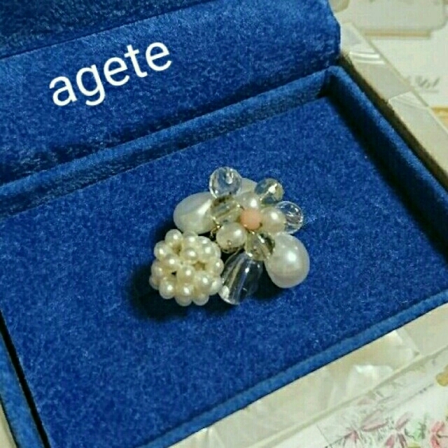 agete☆淡水パールリング