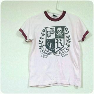 ビームスボーイ(BEAMS BOY)のskull print ringer tee❤(Tシャツ(半袖/袖なし))