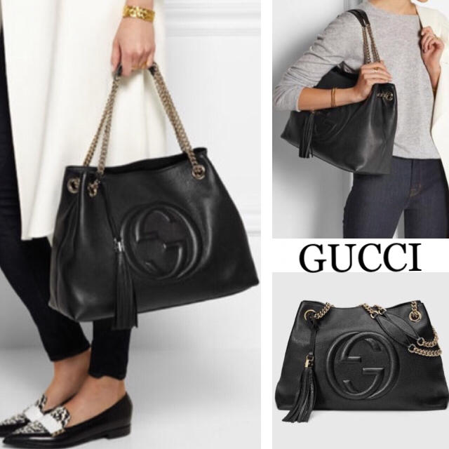 Gucci - 人気*定価20万 グッチ ソーホー レザー チェーン