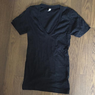 アメリカンアパレル(American Apparel)のアメアパ 深V Ｔシャツ(Tシャツ(半袖/袖なし))