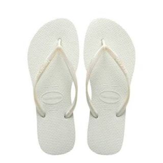 ハワイアナス(havaianas)の試着のみ ハワイアナス スリム 白 (ビーチサンダル)