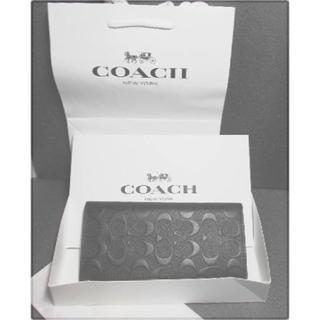 コーチ(COACH)のコーチ　ＣＯＡＣＨ　長財布　SIG　BLACK　本皮　正規品　黒(長財布)