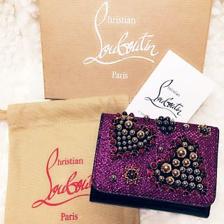 クリスチャンルブタン(Christian Louboutin)の新品クリスチャンルブタン♡ハートスタッズスパイク三つ折り財布♡パンプス/サンダル(財布)