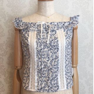 ベリーブレイン(Verybrain)のフラワーオフショルブラウス （flower offshoru blouse）(シャツ/ブラウス(半袖/袖なし))