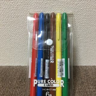 ミツビシ(三菱)の☆新品☆  ミツビシ   ツインカラーペン6色セット(ペン/マーカー)